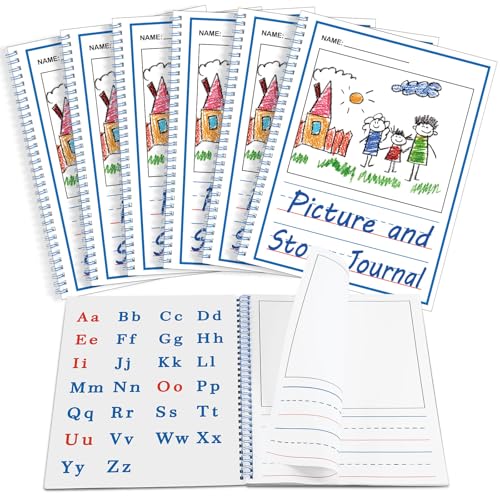 AmazingSpark 12 Pcs 8.5 x 11 Inches Beginner's Preschool Picture Story Journals, Drawing and Writing Notebook for Educational Supplies von AmazingSpark