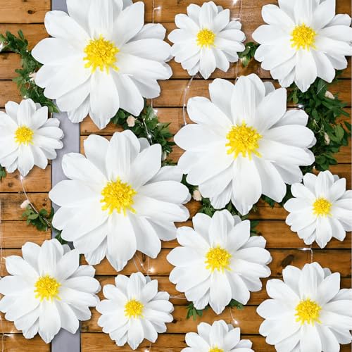 AmazingSpark 18 Stück Gänseblümchen Seidenpapier-Pompons weiß gelb Blumen Gänseblümchen Motto Geburtstag Babyparty Land Hochzeit Party Sonnenschein hängende Dekorationen AmazingSpark 18 Stück Gänseblümchen Seidenpapier-Pompons weiß gelb Blumen Gänseblümchen Motto Geburtstag Babyparty Land Hochzeit Party Sonnenschein hängende Dekorationen von AmazingSpark