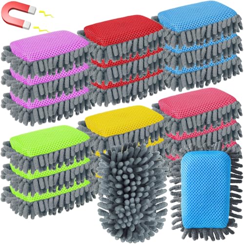 AmazingSpark 18 Stück Mikrofaser-Zottel-Radiergummis, Whiteboard, Großpackung, magnetisch, trocken abwischbar, waschbar, bunt, für Marker, Kreide, Zuhause, Klassenzimmer, Bürobedarf, Blau, Gelb, Grün AmazingSpark 18 Stück Mikrofaser-Zottel-Radiergummis, Whiteboard, Großpackung, magnetisch, trocken abwischbar, waschbar, bunt, für Marker, Kreide, Zuhause, Klassenzimmer, Bürobedarf, Blau, Gelb, Grün von AmazingSpark