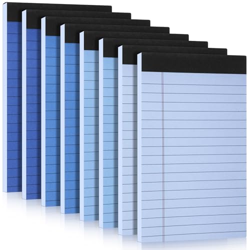AmazingSpark 8 Pack Gradient Blue Legal Pads 5x8 Small A5 Narrow Ruled Note Pads -30 Sheets Per Writing Notepad College Ruled Notebook for Office, Study, to Do Lists, Work, Business AmazingSpark 8 Pack Gradient Blue Legal Pads 5x8 Small A5 Narrow Ruled Note Pads -30 Sheets Per Writing Notepad College Ruled Notebook for Office, Study, to Do Lists, Work, Business von AmazingSpark