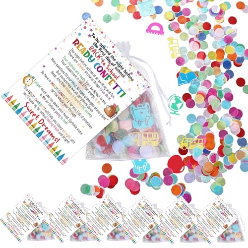 AmazingSpark Konfetti-Set für Schulanfang, Schulanfang, Schulanfang, Schulanfang, Lehrer, Wertschätzung, Geschenke, Tischdekoration, 24 Sets AmazingSpark Konfetti-Set für Schulanfang, Schulanfang, Schulanfang, Schulanfang, Lehrer, Wertschätzung, Geschenke, Tischdekoration, 24 Sets von AmazingSpark