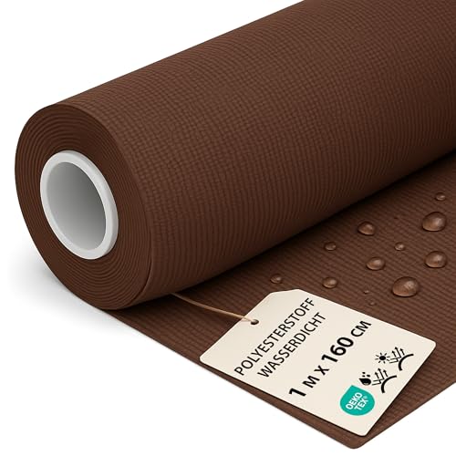 Polyesterstoff wasserdicht Stoff Meterware 1 m x 160 cm - markisenstoff markisenstoffe canvas und polsterstoff möbelstoff futterstoff segeltuch und vorhangstoff Braun oeko-tex-zertifikat Polyesterstoff wasserdicht Stoff Meterware 1 m x 160 cm - markisenstoff markisenstoffe canvas und polsterstoff möbelstoff futterstoff segeltuch und vorhangstoff Braun oeko-tex-zertifikat von Amazinggirl