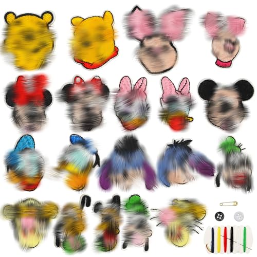 Flicken zum Aufbügeln Kinder, 19 Stück Patches zum Aufnähen, Aufnäher Kinder Bügelbilder für Textilien, Aufnäher zum Aufbügeln für Kleidung, Hosen, Jacken, Pullover, Hüte, Jeans Flicken zum Aufbügeln Kinder, 19 Stück Patches zum Aufnähen, Aufnäher Kinder Bügelbilder für Textilien, Aufnäher zum Aufbügeln für Kleidung, Hosen, Jacken, Pullover, Hüte, Jeans von Amazluck