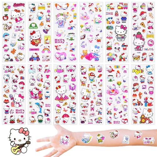 Puffy Aufkleber für Kinder, 12 Blätter 3D Kawaii Anime Sticker Wasserdicht Sticker Set für DIY Kunsthandwerk Fotoalbum Scrapbook Laptop Mädchen Party Kindergeburtstag Gastgeschenke 3 4 5 6 jährige Puffy Aufkleber für Kinder, 12 Blätter 3D Kawaii Anime Sticker Wasserdicht Sticker Set für DIY Kunsthandwerk Fotoalbum Scrapbook Laptop Mädchen Party Kindergeburtstag Gastgeschenke 3 4 5 6 jährige von Amazluck
