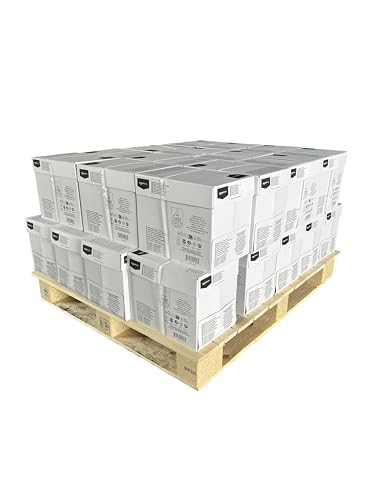 Amazon Basics Druckerpapier, DIN A4, 80 g/m², Palette, 30 Kartons, 150 Packungen, 75,000 Blatt, Weiß von Amazon Basics