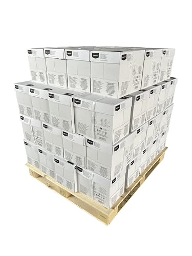 Amazon Basics Druckerpapier, DIN A4, 80 g/m², Palette, 60 Kartons, 300 Packungen, 150,000 Blatt, Weiß Amazon Basics Druckerpapier, DIN A4, 80 g/m², Palette, 60 Kartons, 300 Packungen, 150,000 Blatt, Weiß von Amazon Basics