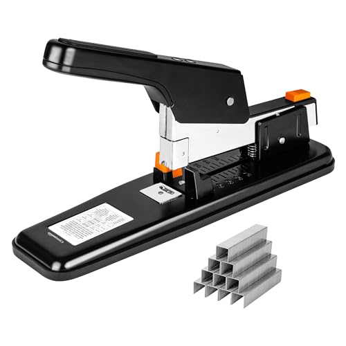 Amazon Basics Profi-Heftgerät, 90 Blatt, Silber von Amazon Basics