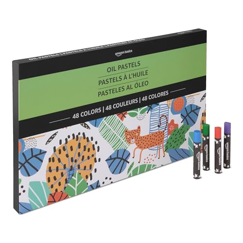 Amazon Basics Weiche Ölpastellkreiden-Set für Künstler, Anfänger, Studenten, Lehrer, 1 Stück, 48 Farben Amazon Basics Weiche Ölpastellkreiden-Set für Künstler, Anfänger, Studenten, Lehrer, 1 Stück, 48 Farben von Amazon Basics