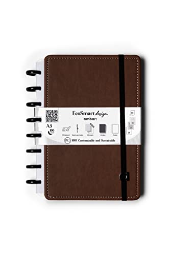 Ambar EcoSmart Notizbuch, A5, PU, 100 Blatt, 100 g, Braun Ambar EcoSmart Notizbuch, A5, PU, 100 Blatt, 100 g, Braun von Ambar