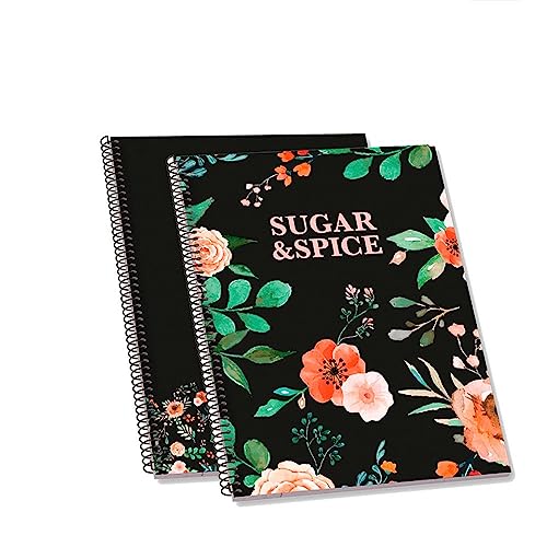 Ambar Packung mit 10 Notizblöcken, A5, 80 Blatt, kariert 5 mm, Sugar and Spice von Ambar