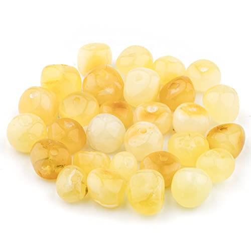 Bernstein Perlen im Barock-Stil - Poliert und Roh 100% Naturliche Baltischen Harz Stein 5–6 mm Lose mit Locher Mehrere Farben – Amber Culture Bernstein Perlen im Barock-Stil - Poliert und Roh 100% Naturliche Baltischen Harz Stein 5–6 mm Lose mit Locher Mehrere Farben – Amber Culture von Amber Culture