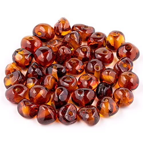 Bernstein Perlen im Barock-Stil - Poliert und Roh 100% Naturliche Baltischen Harz Stein 5–6 mm Lose mit Locher Mehrere Farben – Amber Culture Bernstein Perlen im Barock-Stil - Poliert und Roh 100% Naturliche Baltischen Harz Stein 5–6 mm Lose mit Locher Mehrere Farben – Amber Culture von Amber Culture