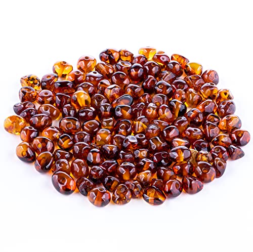 Bernstein Perlen im Barock-Stil - Poliert und Roh 100% Naturliche Baltischen Harz Stein 5–6 mm Lose mit Locher Mehrere Farben – Amber Culture Bernstein Perlen im Barock-Stil - Poliert und Roh 100% Naturliche Baltischen Harz Stein 5–6 mm Lose mit Locher Mehrere Farben – Amber Culture von Amber Culture