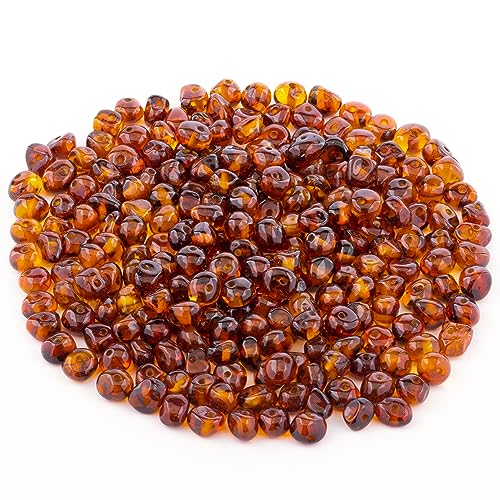 Bernstein Perlen im Barock-Stil - Poliert und Roh 100% Naturliche Baltischen Harz Stein 5–6 mm Lose mit Locher Mehrere Farben – Amber Culture Bernstein Perlen im Barock-Stil - Poliert und Roh 100% Naturliche Baltischen Harz Stein 5–6 mm Lose mit Locher Mehrere Farben – Amber Culture von Amber Culture