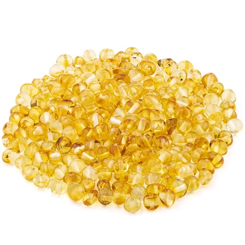Bernstein Perlen im Barock-Stil - Poliert und Roh 100% Naturliche Baltischen Harz Stein 5–6 mm Lose mit Locher Mehrere Farben – Amber Culture Bernstein Perlen im Barock-Stil - Poliert und Roh 100% Naturliche Baltischen Harz Stein 5–6 mm Lose mit Locher Mehrere Farben – Amber Culture von Amber Culture