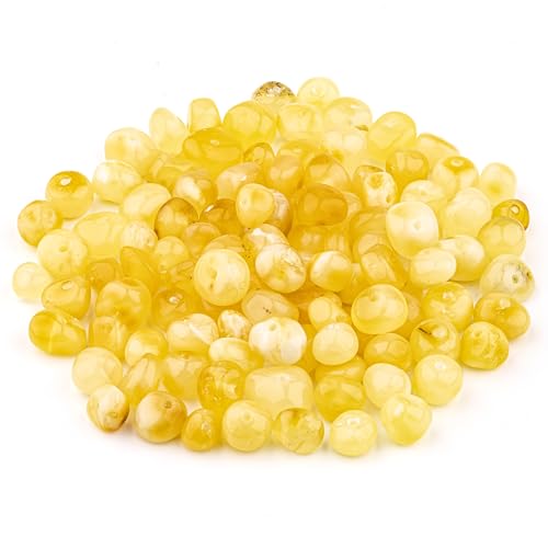 Bernstein Perlen im Barock-Stil - Poliert und Roh 100% Naturliche Baltischen Harz Stein 5–6 mm Lose mit Locher Mehrere Farben – Amber Culture Bernstein Perlen im Barock-Stil - Poliert und Roh 100% Naturliche Baltischen Harz Stein 5–6 mm Lose mit Locher Mehrere Farben – Amber Culture von Amber Culture