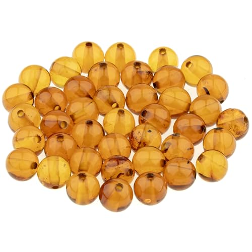 Bernstein Rund Perlen - Poliert und Roh 100% Naturliche Baltischen Harz Stein 5 mm Lose mit Locher fur Basteln Mehrere Farben – Amber Culture Bernstein Rund Perlen - Poliert und Roh 100% Naturliche Baltischen Harz Stein 5 mm Lose mit Locher fur Basteln Mehrere Farben – Amber Culture von Amber Culture