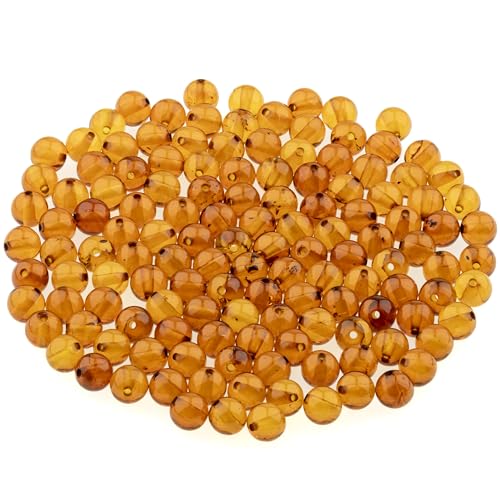 Bernstein Rund Perlen - Poliert und Roh 100% Naturliche Baltischen Harz Stein 5 mm Lose mit Locher fur Basteln Mehrere Farben – Amber Culture Bernstein Rund Perlen - Poliert und Roh 100% Naturliche Baltischen Harz Stein 5 mm Lose mit Locher fur Basteln Mehrere Farben – Amber Culture von Amber Culture
