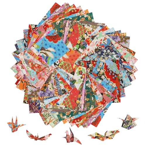 Ambesty Origami Papier Set, 80 Blatt Unterschiedliche Muster papier Japanisches Papier 3 Größen DIY Handwerk Faltpapier für Origami und Bastelprojekte für Kinder Erwachsene, Zufällige Farbe Ambesty Origami Papier Set, 80 Blatt Unterschiedliche Muster papier Japanisches Papier 3 Größen DIY Handwerk Faltpapier für Origami und Bastelprojekte für Kinder Erwachsene, Zufällige Farbe von Ambesty