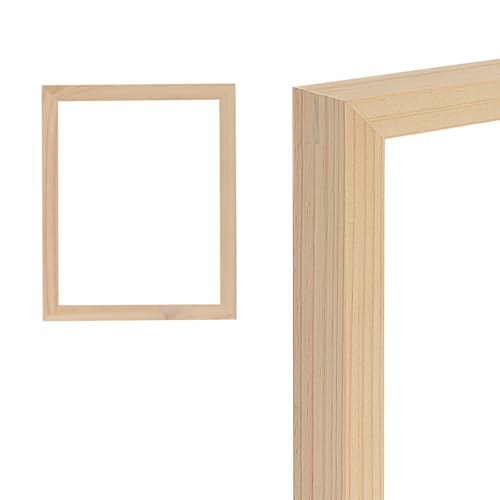Ambiance Gallery Bilderrahmen, unbehandeltes Holz, Rückseite offen, kein Glas, 3,8 cm tief 12x16 Unfinished von Ambiance Framing