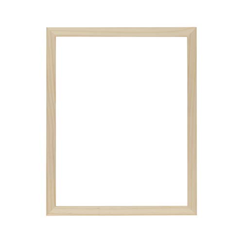 Ambiance Gallery Bilderrahmen, unbehandeltes Holz, Rückseite offen, kein Glas, 3,8 cm tief 16x20 Unfinished von Ambiance Framing