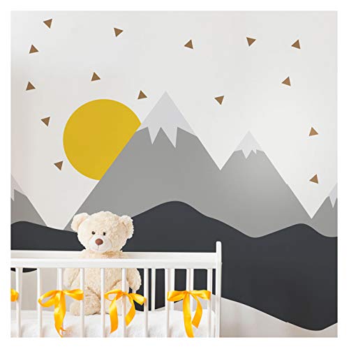 Ambiance-Aufkleber Skandinavische Nordika Mountains Wandtattoos, DIY-Wohnkultur, abziehbare Aufkleber zum Abziehen und Aufkleben, wasserdichte und selbstklebende Wandkunst - 120 x 270 cm Ambiance-Aufkleber Skandinavische Nordika Mountains Wandtattoos, DIY-Wohnkultur, abziehbare Aufkleber zum Abziehen und Aufkleben, wasserdichte und selbstklebende Wandkunst - 120 x 270 cm von Ambiance Sticker