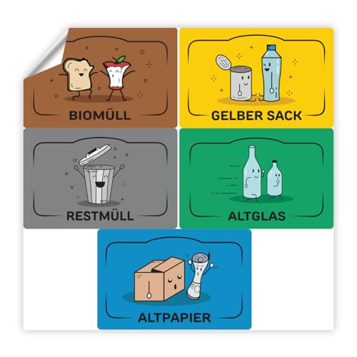 Ambiance Sticker Aufkleber für Recycling, selbstklebend, zum Recycling und Trennen von Abfall, spanisches Label – 5 Etiketten à 8,5 x 5,5 cm. Ambiance Sticker Aufkleber für Recycling, selbstklebend, zum Recycling und Trennen von Abfall, spanisches Label – 5 Etiketten à 8,5 x 5,5 cm. von Ambiance Sticker
