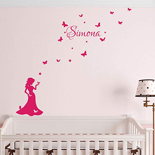Ambiance Sticker Personalisierte Namensaufkleber | Personalisierte Namensaufkleber | Wandtattoo Kinderzimmer | 2 Bögen à 30x20cm und 40x30cm | Fuchsia Ambiance Sticker Personalisierte Namensaufkleber | Personalisierte Namensaufkleber | Wandtattoo Kinderzimmer | 2 Bögen à 30x20cm und 40x30cm | Fuchsia von Ambiance Sticker