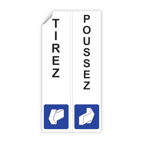 Ambiance Sticker Selbstklebender Aufkleber für Tür, Gewerbe, Büro, Schieben, vertikal, 2 Aufkleber à 17 x 4 cm Ambiance Sticker Selbstklebender Aufkleber für Tür, Gewerbe, Büro, Schieben, vertikal, 2 Aufkleber à 17 x 4 cm von Ambiance Sticker