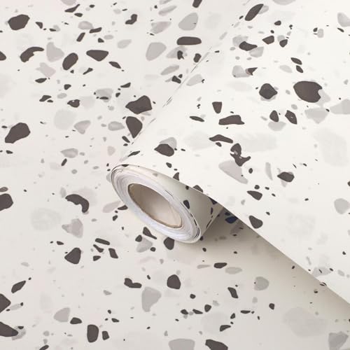 Ambiance Sticker Terrazzo Boden-Klebeband, rutschfest, wasserdicht, Meterware, für Wohnzimmer, Schlafzimmer und Esszimmer – Höhe 60 cm x Länge 10 m von Ambiance Sticker