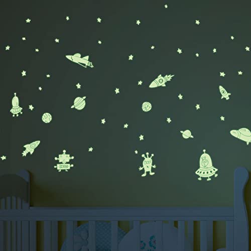 Leuchtende Aufkleber für Baby- und Kinderzimmerdekoration, fluoreszierend, leuchtend, bis zu 5 Stunden nach dem Nacht, Dekoration für Baby- und Kinderzimmer von Ambiance Sticker