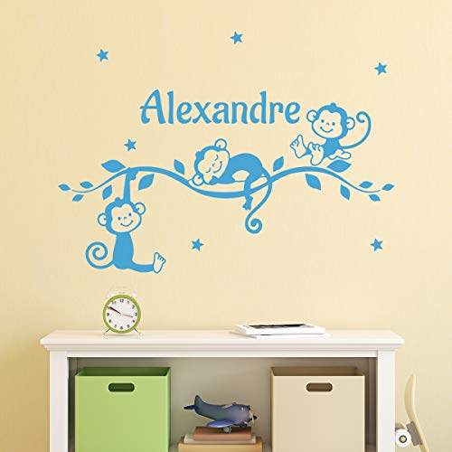 Personalisierte Vornamensaufkleber | Sticker Kleine Singes – Wanddekoration Kinderzimmer | 2 Bögen à 25 x 50 cm und 40 x 30 cm – Rosa Personalisierte Vornamensaufkleber | Sticker Kleine Singes – Wanddekoration Kinderzimmer | 2 Bögen à 25 x 50 cm und 40 x 30 cm – Rosa von Ambiance Sticker