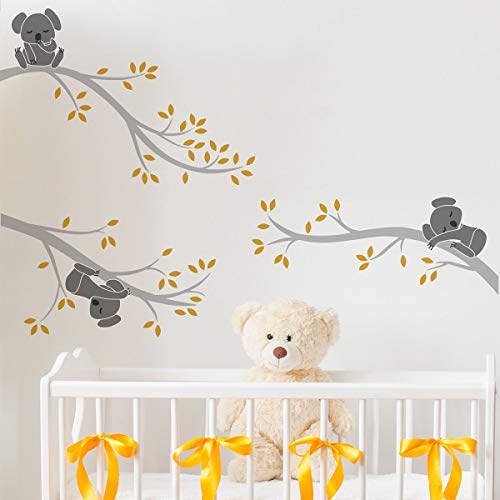 Wandaufkleber für Kinder, Motiv: Koalas auf Äste, 60 x 90 cm Wandaufkleber für Kinder, Motiv: Koalas auf Äste, 60 x 90 cm von Ambiance Sticker