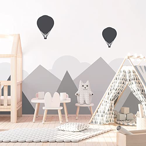 Wandsticker Kinder Deko Babyzimmer Wandsticker Kinder Wandsticker skandinavische Berge Skandinavische Wandsticker Bergen H80 x L 105 cm von Ambiance Sticker