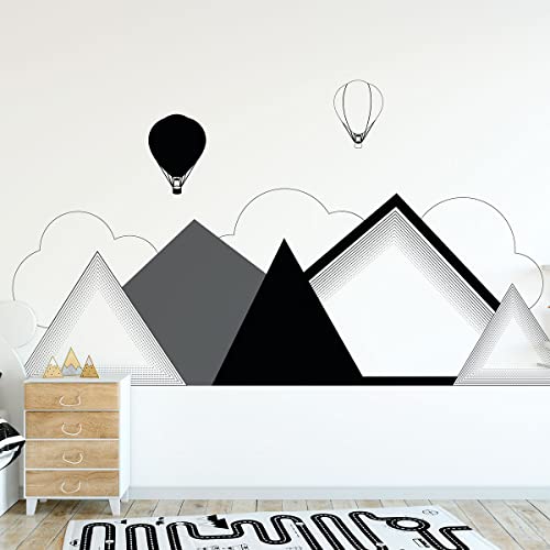 Wandsticker Kinder Deko Babyzimmer Wandsticker Kinder Wandsticker skandinavische Berge skandinavisch Nordkaap H120 x L 160 cm Wandsticker Kinder Deko Babyzimmer Wandsticker Kinder Wandsticker skandinavische Berge skandinavisch Nordkaap H120 x L 160 cm von Ambiance Sticker