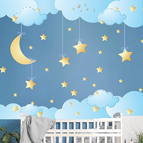 Wandsticker Kinder - Deko Babyzimmer - Wandtattoo Kinderzimmer - Wandsticker Sterne und Wolken im Himmel - H60 x L90 cm Wandsticker Kinder - Deko Babyzimmer - Wandtattoo Kinderzimmer - Wandsticker Sterne und Wolken im Himmel - H60 x L90 cm von Ambiance Sticker