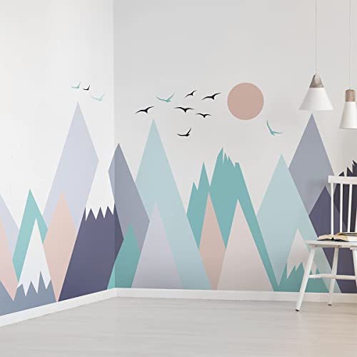 Wandsticker Kinder Dekoration Babyzimmer Wandtattoo Kinder Wandaufkleber Skandinavische Wandaufkleber Riesen Berge Skandinavien ANNUSKA H60 x B90 cm Wandsticker Kinder Dekoration Babyzimmer Wandtattoo Kinder Wandaufkleber Skandinavische Wandaufkleber Riesen Berge Skandinavien ANNUSKA H60 x B90 cm von Ambiance Sticker