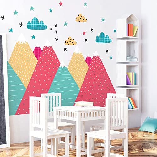 Wandsticker Kinder Dekoration Babyzimmer Wandtattoo Kinder Wandaufkleber Skandinavische Wandaufkleber Riesen Berge Skandinavien Alenika H60 x B90 cm Wandsticker Kinder Dekoration Babyzimmer Wandtattoo Kinder Wandaufkleber Skandinavische Wandaufkleber Riesen Berge Skandinavien Alenika H60 x B90 cm von Ambiance Sticker