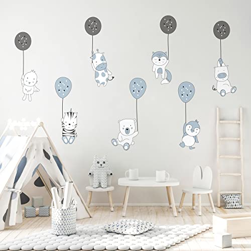 Wandsticker Kinder Dekoration Babyzimmer Wandtattoo Kinderzimmer Wandaufkleber Wandsticker Kinderzimmer Lustige Tiere und Zauberballons H90 x 60 cm Wandsticker Kinder Dekoration Babyzimmer Wandtattoo Kinderzimmer Wandaufkleber Wandsticker Kinderzimmer Lustige Tiere und Zauberballons H90 x 60 cm von Ambiance Sticker
