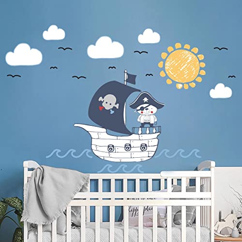 Wandsticker Kinder Dekoration Babyzimmer Wandtattoo Kinderzimmer Wandsticker Kinderzimmer Piraten Bär Meer Bär H60 x 90 cm Wandsticker Kinder Dekoration Babyzimmer Wandtattoo Kinderzimmer Wandsticker Kinderzimmer Piraten Bär Meer Bär H60 x 90 cm von Ambiance Sticker