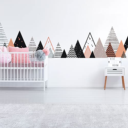 Wandsticker für Kinder – Dekoration für Babyzimmer, selbstklebend, Riesen-Wandtattoo, für Kinder, skandinavische Berge, Rapika, 40 x 65 cm Wandsticker für Kinder – Dekoration für Babyzimmer, selbstklebend, Riesen-Wandtattoo, für Kinder, skandinavische Berge, Rapika, 40 x 65 cm von Ambiance Sticker