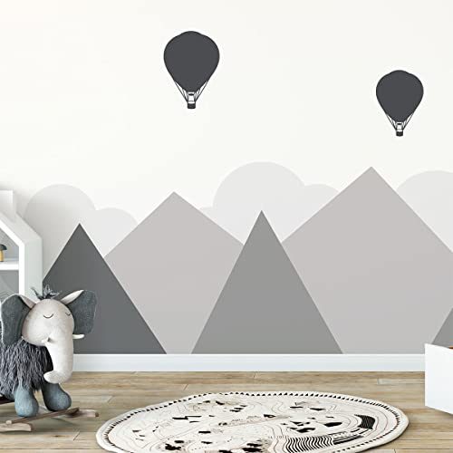 Wandtattoo Kinder - Deko Babyzimmer - Wandaufkleber Kinder - Wandtattoo Skandinavisch - Riesenwandaufkleber Bergen - H120xL160cm Wandtattoo Kinder - Deko Babyzimmer - Wandaufkleber Kinder - Wandtattoo Skandinavisch - Riesenwandaufkleber Bergen - H120xL160cm von Ambiance Sticker