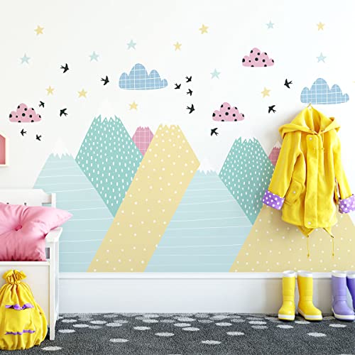 Wandtattoo Kinder Dekoration Babyzimmer Wandtattoo Kinder Wandaufkleber Skandinavische Wandsticker Riesen Berge Skandinavien Majika H60 x B90 cm Wandtattoo Kinder Dekoration Babyzimmer Wandtattoo Kinder Wandaufkleber Skandinavische Wandsticker Riesen Berge Skandinavien Majika H60 x B90 cm von Ambiance Sticker