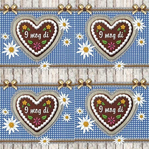 40 Stück Servietten Lunch/Party/Fest ca. 33x33cm - I Mog Di - Bayerische Motive -Basteln Artikel - Festval - Servietten-Technik 40 Stück Servietten Lunch/Party/Fest ca. 33x33cm - I Mog Di - Bayerische Motive -Basteln Artikel - Festval - Servietten-Technik von Ambiente Europe