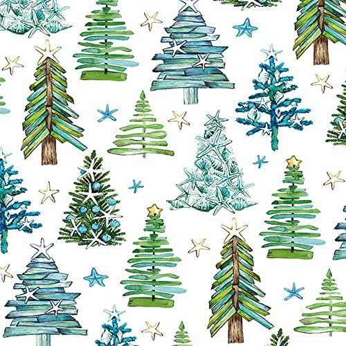 20 Servietten Kreative B?ume und Sterne | Natur | Wald | Winter | Weihnachten | Tischdeko | Fest | Feier | basteln | Decoupage | Serviettentechnik 33x33cm von Ambiente
