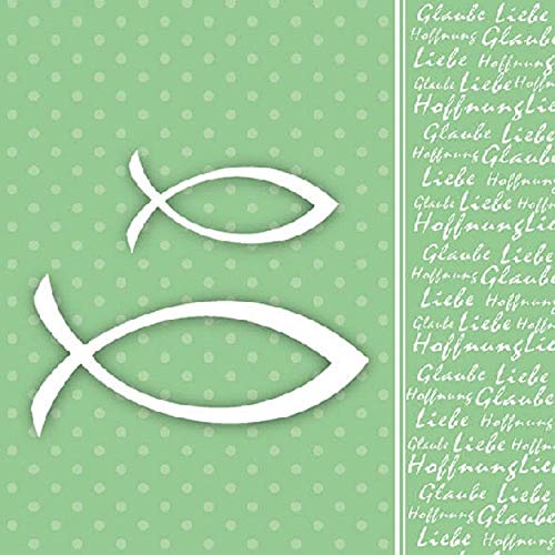 40 Servietten Grün Fisch Kommunion Konfirmation Taufe Tischdeko Hochzeit Serviettendeko 40 Servietten Grün Fisch Kommunion Konfirmation Taufe Tischdeko Hochzeit Serviettendeko von Ambiente