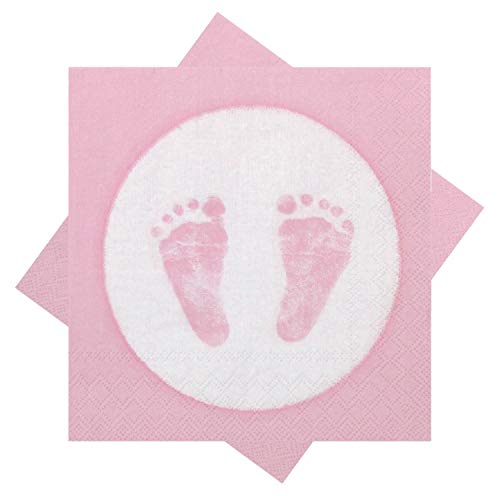 Ambiente 20 Papierservietten Babyfüße Fußabdruck Mädchen rosa Tischdekoration Babyparty Ambiente 20 Papierservietten Babyfüße Fußabdruck Mädchen rosa Tischdekoration Babyparty von Ambiente