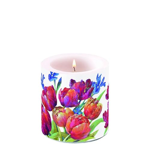 Ambiente Kerze Stumpenkerze Wachswindlicht Dekorationskerze 9 cm hoch Paraffinwachs 35h Brenndauer Tulpen Blumen Frühling Sommer Serie tulips of joy Ambiente Kerze Stumpenkerze Wachswindlicht Dekorationskerze 9 cm hoch Paraffinwachs 35h Brenndauer Tulpen Blumen Frühling Sommer Serie tulips of joy von Ambiente