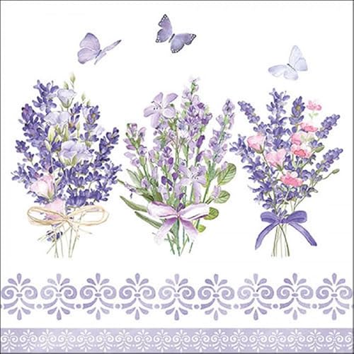 Ambiente Servietten Cocktail Kaffee Papierserviette 25x25 cm 3 lagig 20 Stck/Lavendel Garten Landhaus pastell Tischdekoration Bastelarbeiten Decoupage Ambiente Servietten Cocktail Kaffee Papierserviette 25x25 cm 3 lagig 20 Stck/Lavendel Garten Landhaus pastell Tischdekoration Bastelarbeiten Decoupage von Ambiente