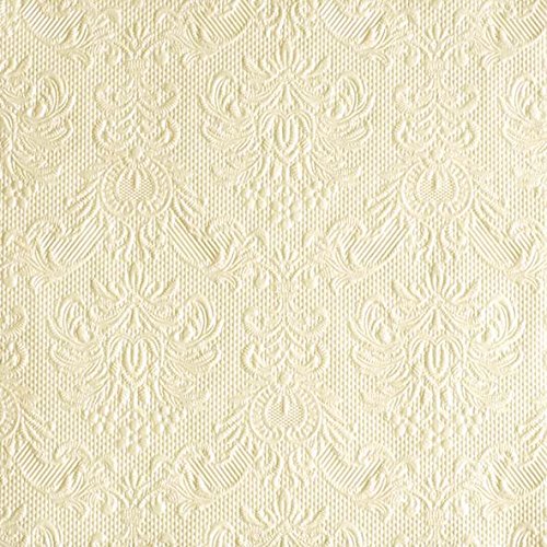 Ambiente Servietten Lunch / Party 33x33cm Elegance Pearl Cream Geprägt / embossed von Ambiente